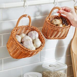 Handwoven Fruit Vegetable Wall Hanging Basket