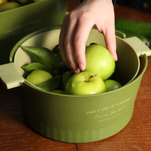 Double Layer Filter Washing Vegetable Fruit Drainage Basket