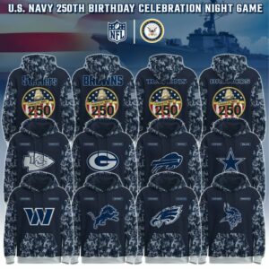 NFL-Navy 250th Birthday Hoodie Limited Edition