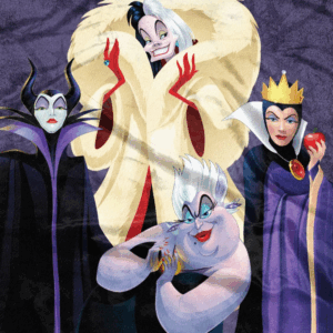 Disney Villains Am I Evil Maleficent Ursula Cruella Deville Evil Queen Silk Touch Throw Blanket