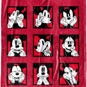 Disney Mickey Mouse Expressions Throw Blanket