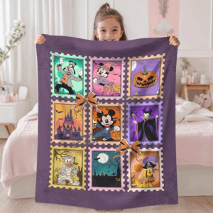 Mickey and Friends Halloween Stamps Blanket