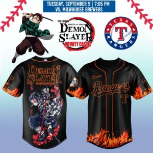 Texas Rangers _ Limited Edition Demon Slayer Jersey 2025