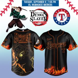 Texas Rangers _ Limited Edition Demon Slayer Jersey 2025