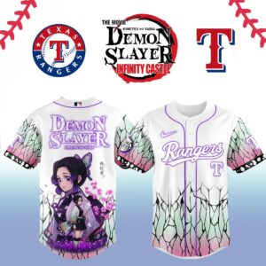 Texas Rangers _ Limited Edition Demon Slayer Jersey 2025
