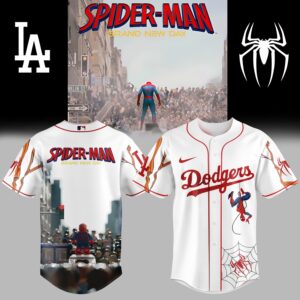 Los Angeles Dodgers x Spider-Man: Brand New Day Jersey 2025 v3
