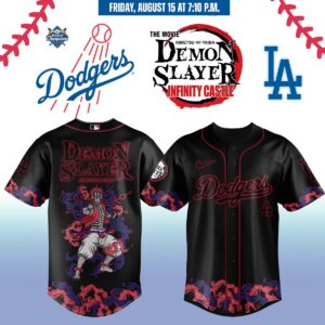 Los Angeles Dodgers x Demon Slayer: Kimetsu no Yaiba Jersey 2025