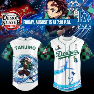 LA Dodgers _ Demon Slayer Tanjiro Jersey 2025
