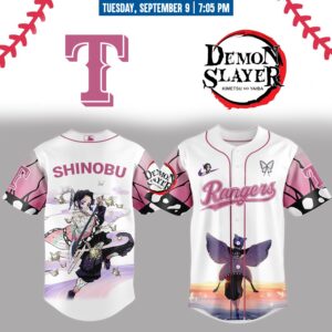 Texas Rangers _ Limited Edition Demon Slayer Jersey 2025