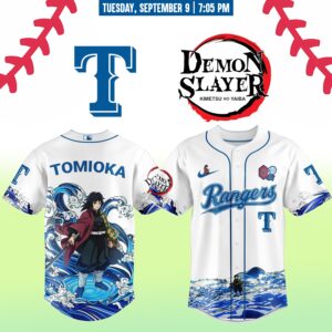 Texas Rangers _ Limited Edition Demon Slayer Jersey 2025