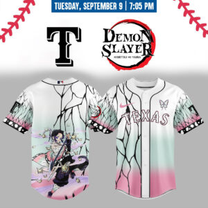 Texas Rangers _ Limited Edition Demon Slayer Jersey 2025