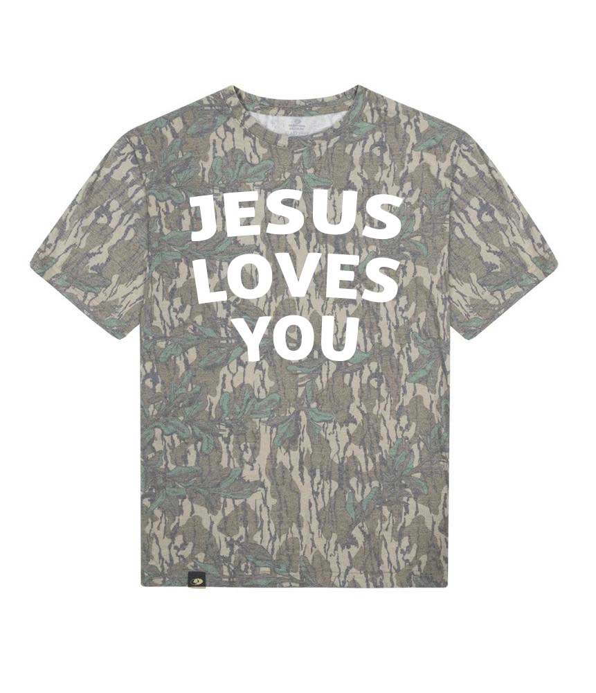 SP JESUS LOVES YOU Camouflage T-shirt
