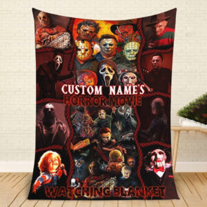 Custom Name This is My Horror Watching Blanket