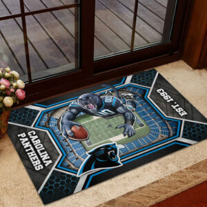Carolina Panthers Custom Doormat