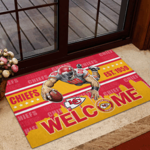 Kansas City Chiefs NFL CP, Custom Doormat, Home Decoration, Gift for Boy Friend
