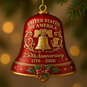 United States 250th Anniversary Bell Ornament