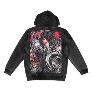 The Demon King Mineral Wash Hoodie - Black
