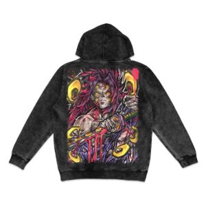 Moon's Wrath Mineral Wash Hoodie - Black