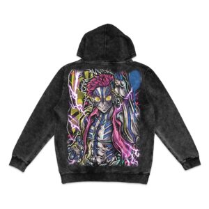 Death Compass Mineral Wash Hoodie - Black