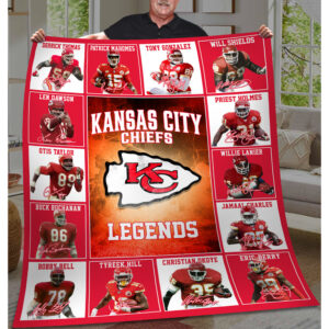 Kansas City Chiefs Sherpa Fleece Blanket – Exclusive Blanket Legend Edition