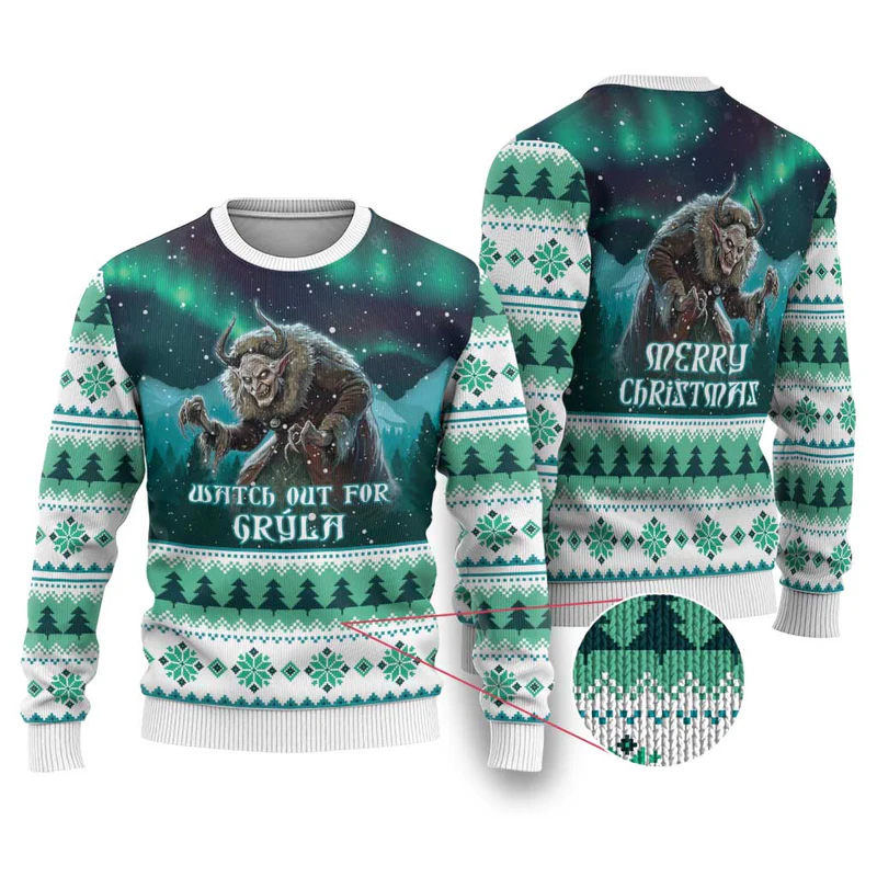 Iceland Christmas Ugly Christmas Sweater Icelandic Folklore Evil Mother Gryla
