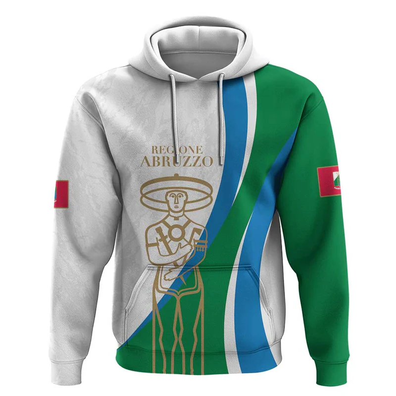 Personalized Italian Region Abruzzo Hoodie Italy Sporty Style