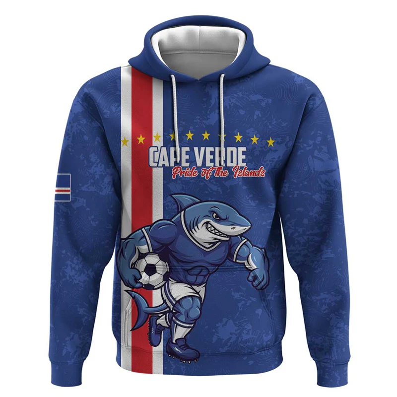 Cape Verde Football Custom Hoodie Pride Of The Islands