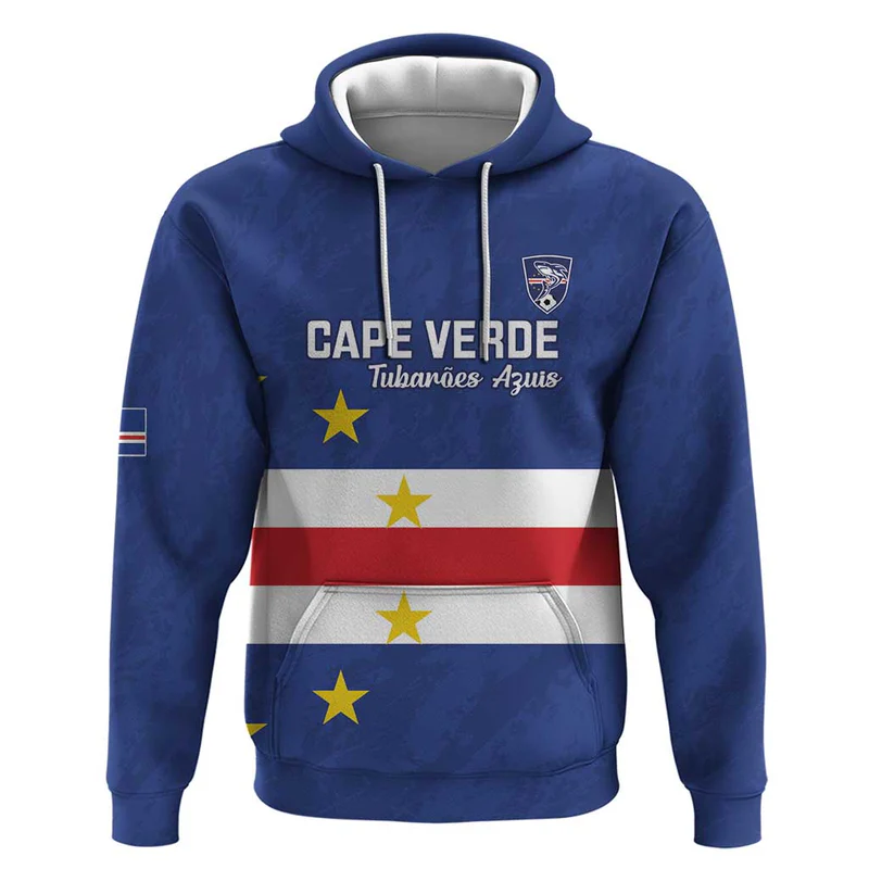 Cape Verde Football Custom Hoodie Go Champion Sporty Style
