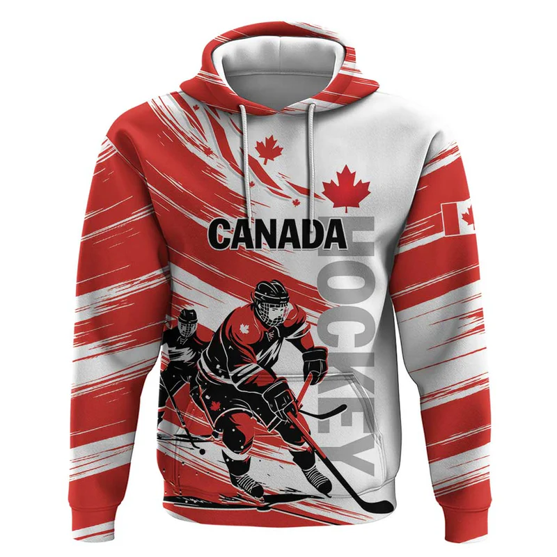 Custom Canada Hockey Hoodie Canada Owns Hockey