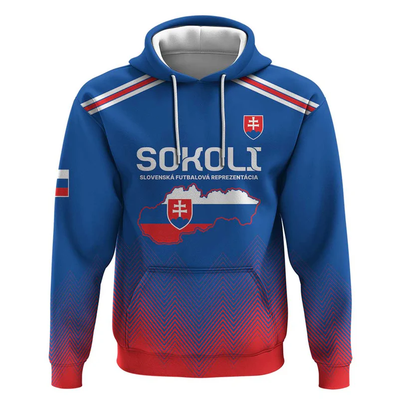 Custom Slovakia Football Hoodie Come On Sokoli Falcons