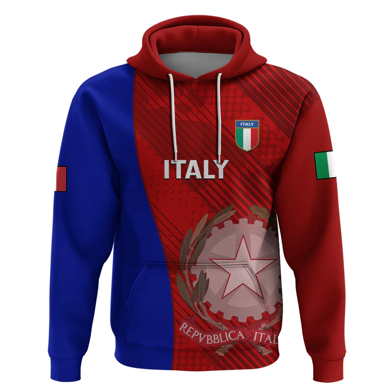 Italy Rugby Hoodie Go The Blues World Cup
