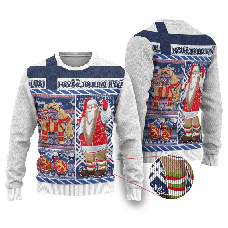 Yule Goat Joulupukki Finnish Christmas Ugly Christmas Sweater Scandinavian Pattern