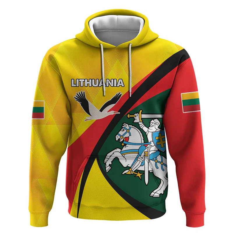 Lithuania Coat of Arms Hoodie Vytis and Gandras