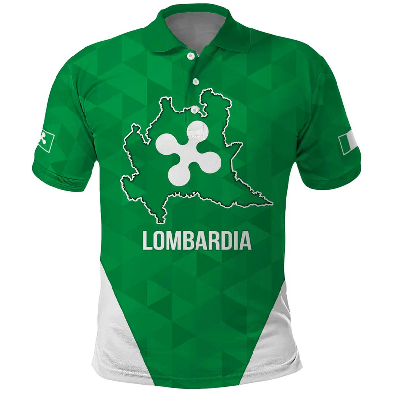 Personalized Italy Lombardy Polo Shirt Inspiration Flags Style