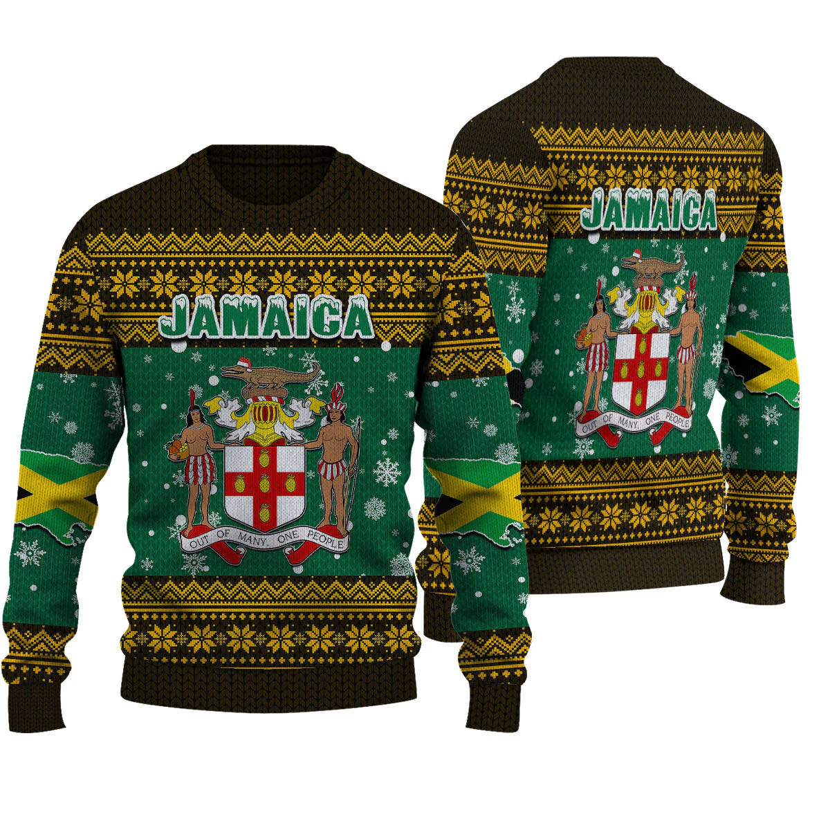 Ugly Sweater Jamaica Christmas Knitted Sweater