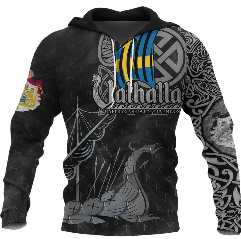 Viking Clothing Viking Sweden Drakkar Hoodie