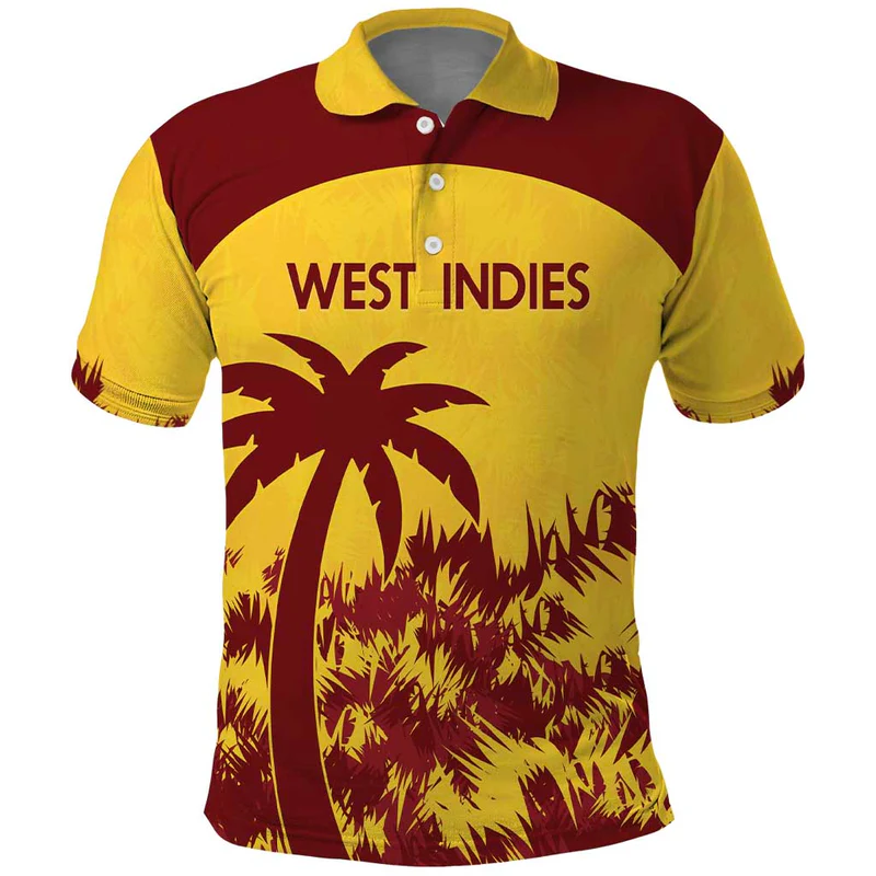 Custom West Indies Cricket Polo Shirt Windies Newest Version