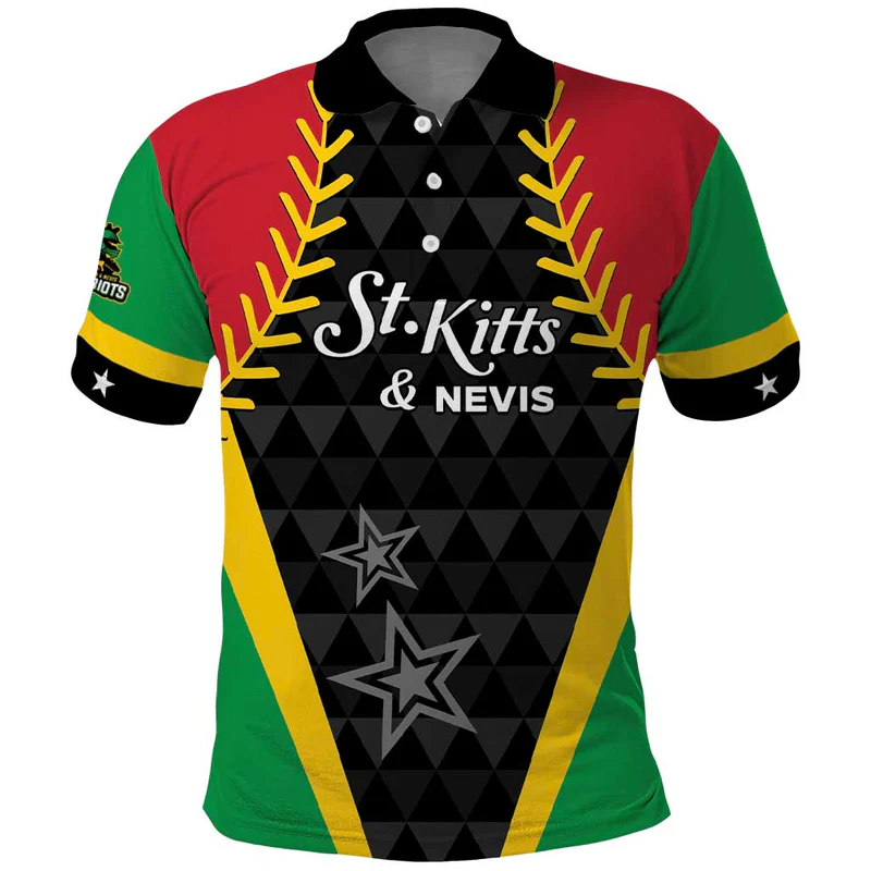 Custom Saint Kitts and Nevis Cricket Patriots Polo Shirt St Kitts Nevis in Our Blood