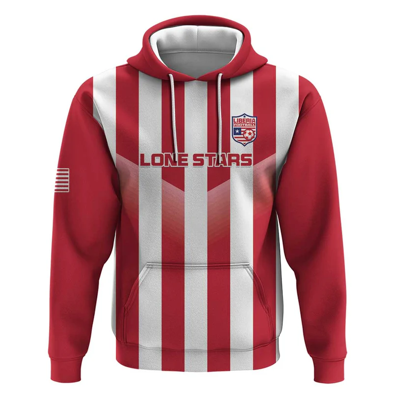 Custom Liberia Football Hoodie Sporty Style