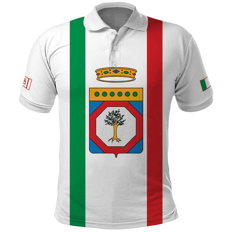 Personalized Italy Apulia Polo Shirt Inspiration Flags Style