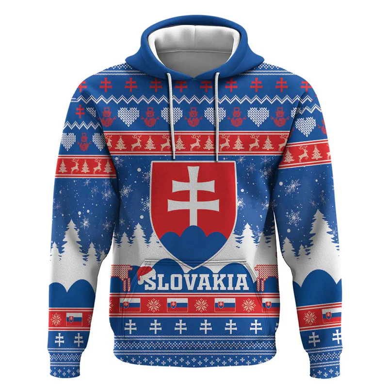 Slovakia Christmas Hoodie Vesele Vianoce – Coat Of Arms