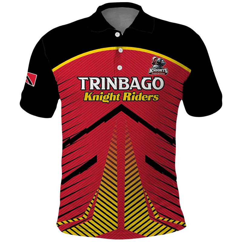 Custom Trinidad and Tobago Cricket Polo Shirt Wave Yuh Flag – Trinbago Strong