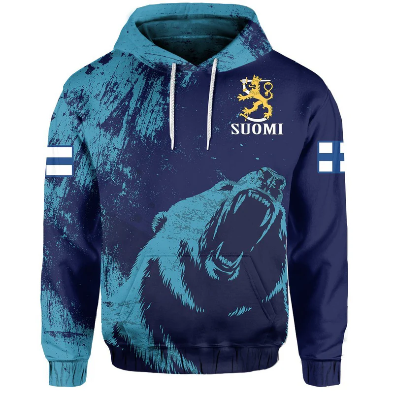 Suomi Finland Hockey Hoodie