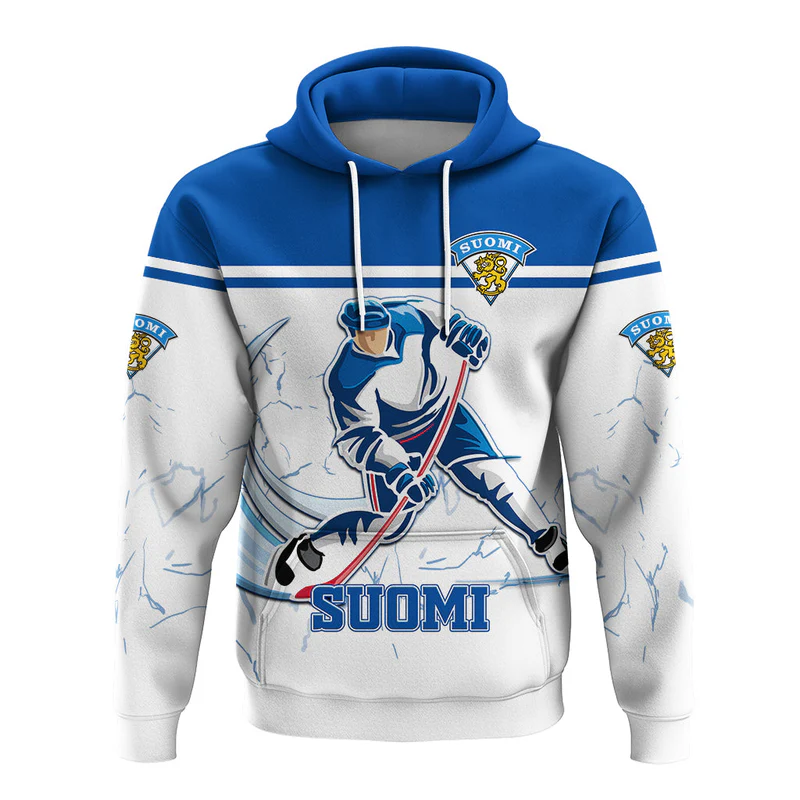 Custom Finland Hockey Hoodie