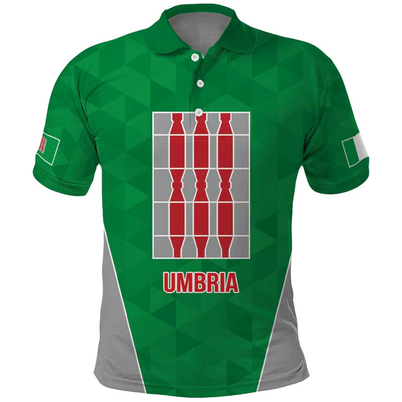 Personalized Italy Umbria Polo Shirt Inspiration Flags Style