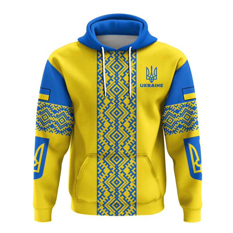 Custom Ukraine Hoodie Ukrainian Pattern