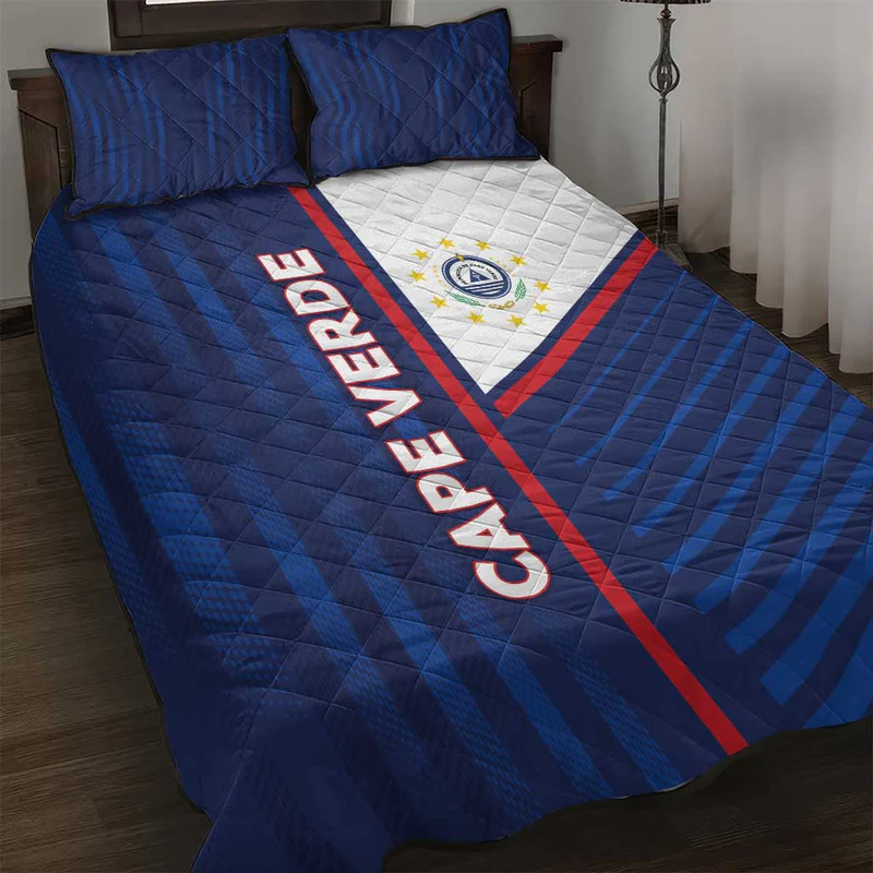 Cape Verde Football Quilt Bed Set Unique Style