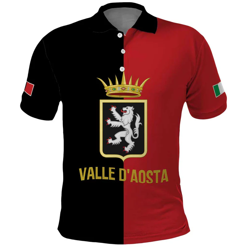 Personalized Italy Aosta Valley Polo Shirt Inspiration Flags Style