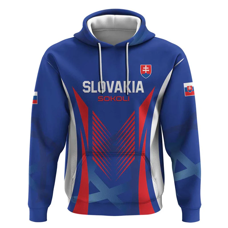 Custom Slovakia Football Hoodie Slovenska Sokoli