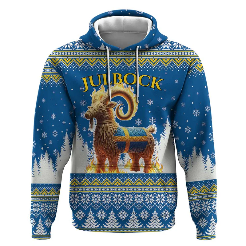 Sweden Christmas Hoodie Julbock Yule Goat